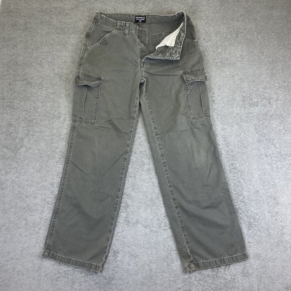 Polo Jeans Co Cargo‎ Pants Women’s Size 4 (Fits 29x30) Green Y2K Streetwear